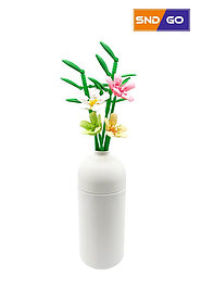 Конструктор цветы "Жасмин" в горшке (238 деталей)