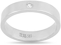 Кольцо обручальное GOLDOS DR9905 с бриллиантами