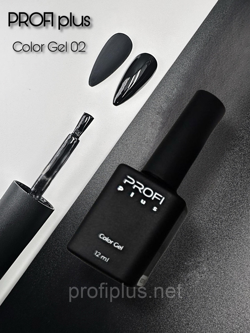 PROFI plus гель-лак color gel 02 глянцевое 12 мл