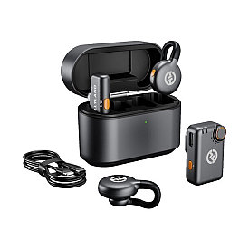 Hollyland Lark M2S Combo аспалы микрофон Қара