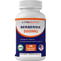 Vitamatic, Берберин, 500 мг, 60 капсул