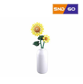 Конструктор цветы "Подсолнух" в горшочке (245 деталей)