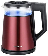 Электрочайник SOKANY SK-SH-1076 коричневый