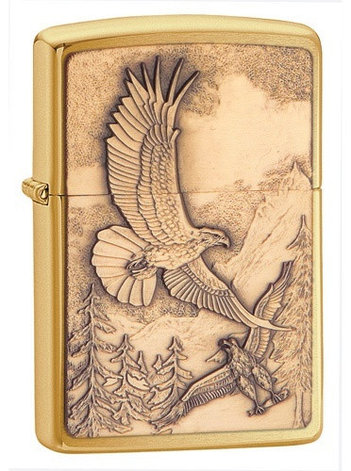 Zippo бензиновая зажигалка 20854 латунь, фото 1