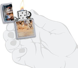 Zippo бензиновая зажигалка 205-CI408447, латунь, фото 5