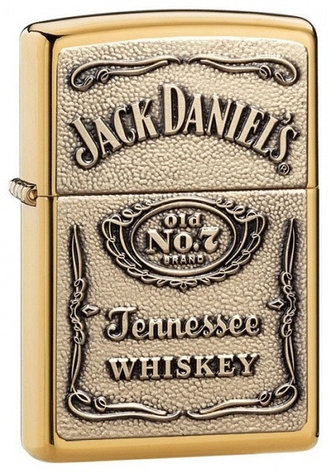 Zippo бензиновая зажигалка 254BJD428, латунь, фото 1