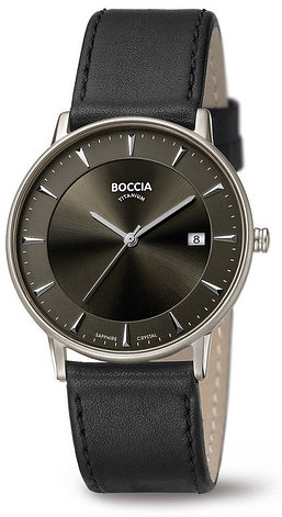 Кварцевые Boccia Titanium 3607-01 титан, фото 1
