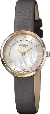 Кварцевые Boccia Titanium 3266-04-Black титан, фото 1