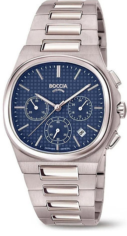 Кварцевые Boccia Titanium 3740-01 титан, фото 1
