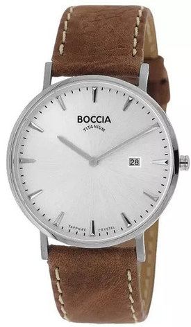 Кварцевые Boccia Titanium 3648-01 титан, фото 1