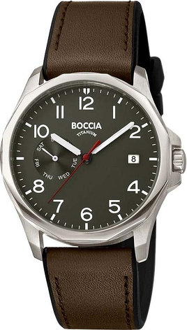 Кварцевые Boccia Titanium 3644-01 титан, фото 1