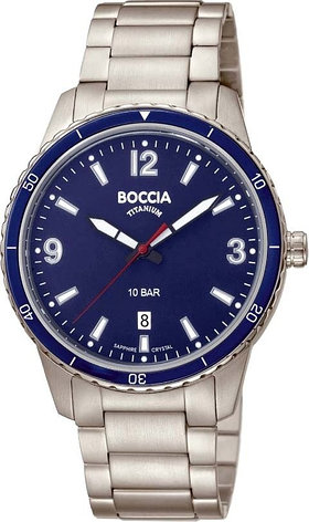 Кварцевые Boccia Titanium 3635-04 титан, фото 1