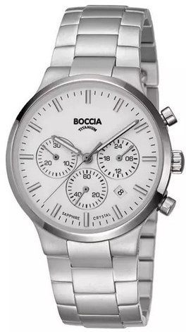 Кварцевые Boccia Titanium 3746-01 титан, фото 1
