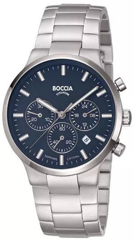 Кварцевые Boccia Titanium титан, фото 1