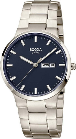 Кварцевые Boccia Titanium 3649-02A титан, фото 1