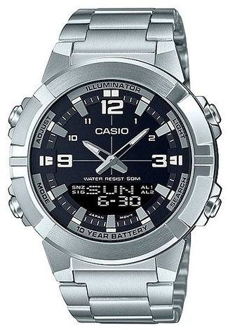 Кварцевые CASIO AMW-870D-1AVDF сталь, фото 1
