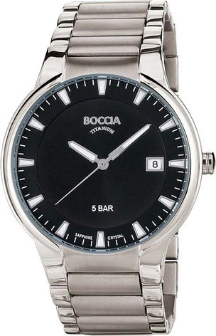 Кварцевые Boccia Titanium 3629-01 титан, фото 1