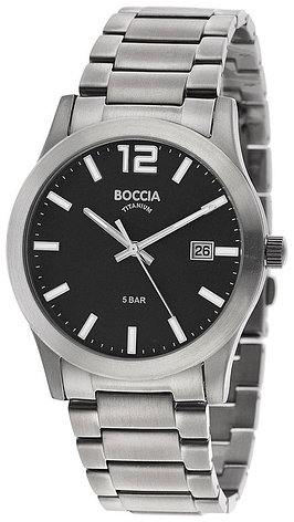 Кварцевые Boccia Titanium 3619-02 титан, фото 1