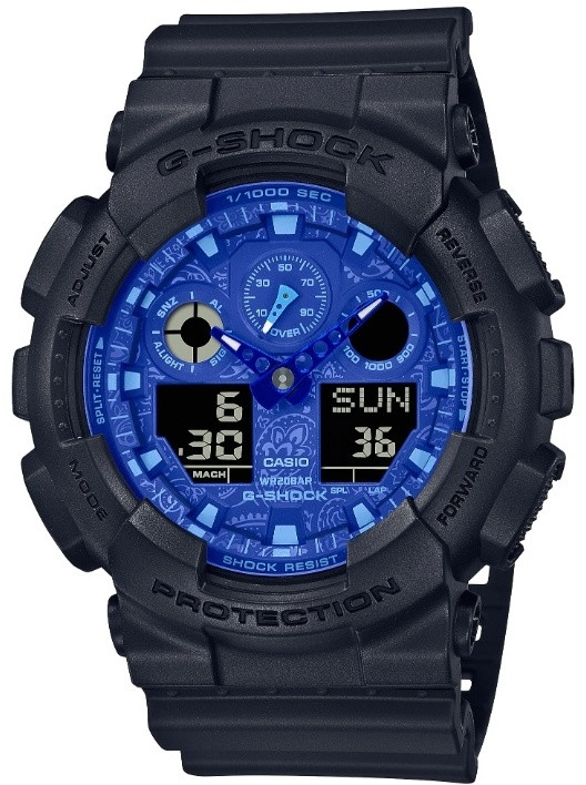 Кварцевые CASIO GA-100BP-1ADR полимер