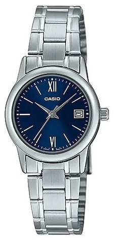 Кварцевые CASIO LTP-V002D-2B3UDF нержавеющая сталь, фото 1