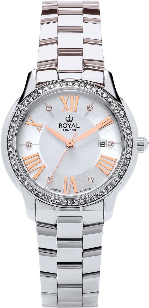 Кварцевые Royal London 21424-02 нержавеющая сталь