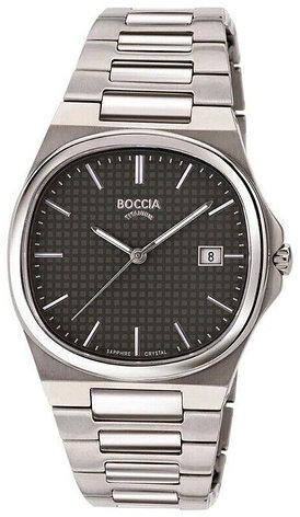 Кварцевые Boccia Titanium 3657-04 титан, фото 1