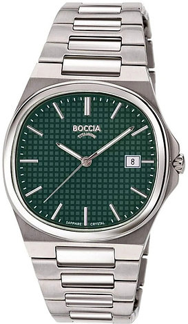 Кварцевые Boccia Titanium 3657-03 титан, фото 1