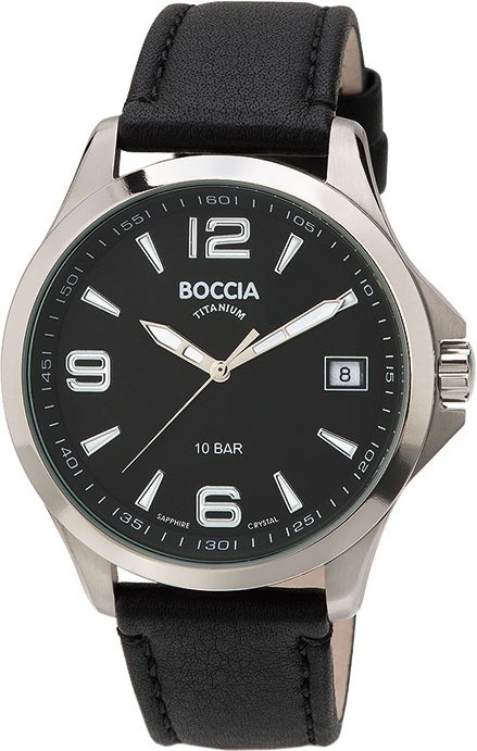 Кварцевые Boccia Titanium 3591-01 титан