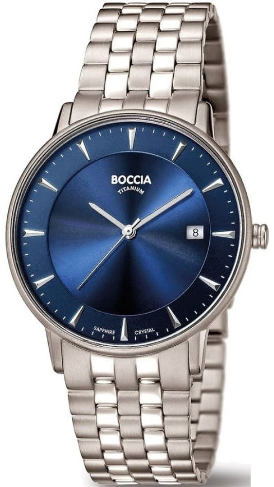 Кварцевые Boccia Titanium 3607-03-Silver титан