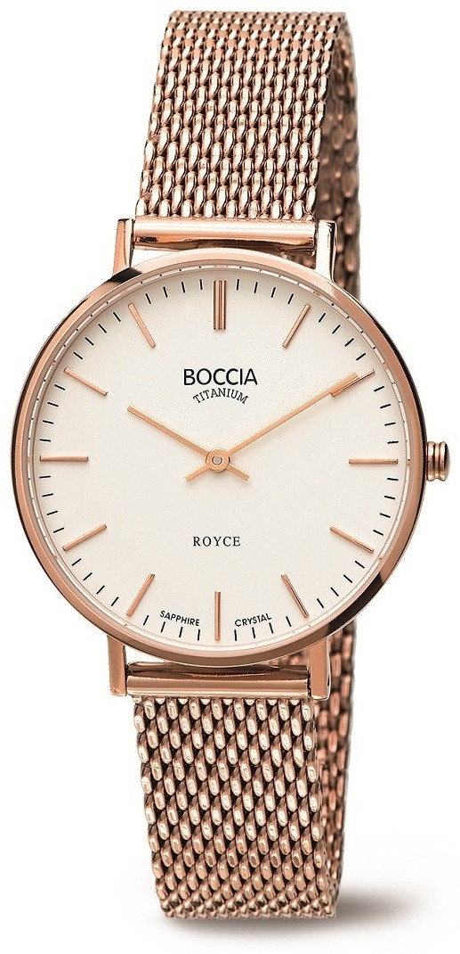Часы Кварцевые Boccia Titanium 3246-07 Rose титан