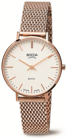 Кварцевые Boccia Titanium 3246-07 Rose титан, фото 1
