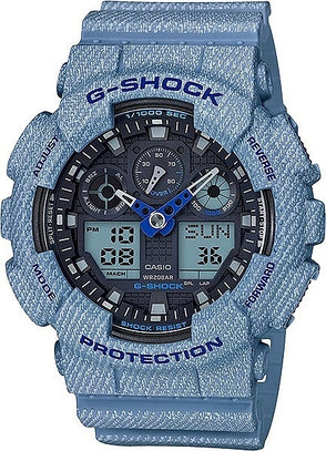 Кварцевые CASIO G-Shock GA-100DE-2AER пластик, фото 1