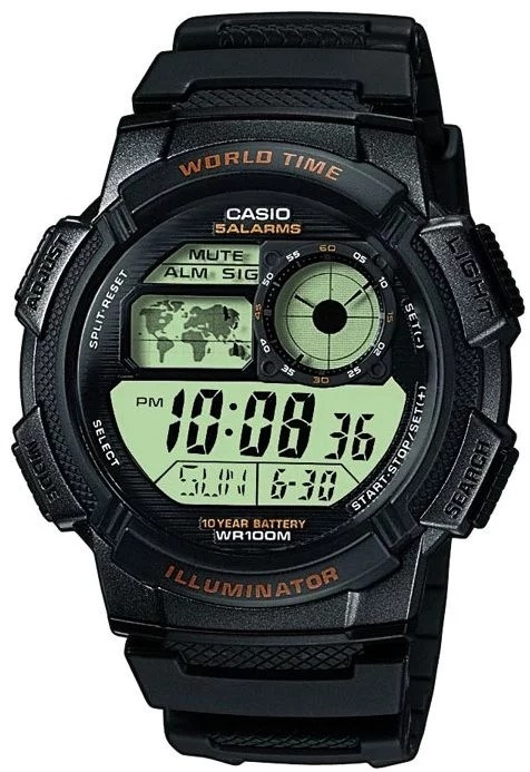 Кварцевые CASIO AE-1000W-1AVEF пластик