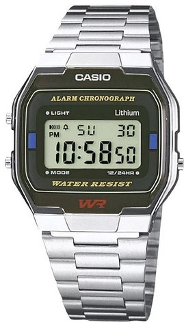 Кварцевые CASIO A163WA-1QES пластик, фото 1