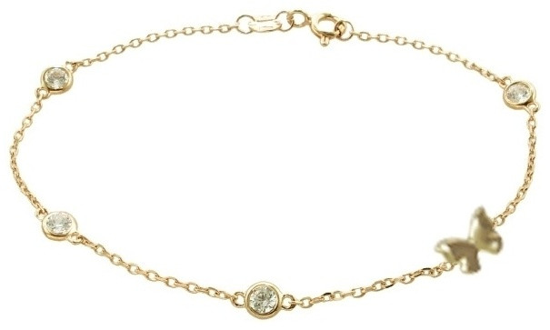 Браслет Эстет 01Б132699 длина 17 см, вес 1.58 г золото, плетение якорное, фото 1