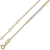 Эстет 01Б161560Ж длина 17 см, вес 1.53 г золото, плетение якорное