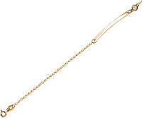 ЭСТЕТ 01Б112581_170153 длина 17 см, вес 1.53 г золото, плетение якорное