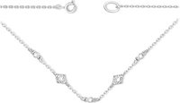 Колье EFREMOV 1610018937-501 длина 40 см вес 2.12 г серебро, фианит