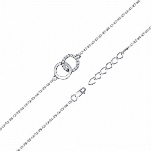 Браслет ВОЗНЕСЕНСКИЙ ЮЗ 15-1161 длина 16 см, вес 1.55 г серебро, плетение якорное, фото 1