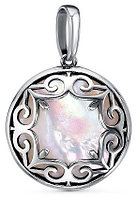 Подвеска Красная пресня 53313934 вес 4.07 г серебро, перламутр