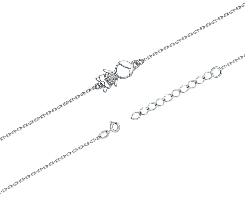 Браслет ВОЗНЕСЕНСКИЙ ЮЗ 15-1474 длина 17 см, вес 1.41 г серебро, плетение якорное, фото 1