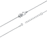 ВОЗНЕСЕНСКИЙ ЮЗ 15-1474 длина 17 см, вес 1.41 г серебро, плетение якорное