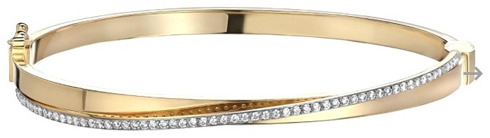 Браслет Эстет 01Б132917Р длина 18 см, вес 9.38 г золото, плетение отсутствует, фото 1