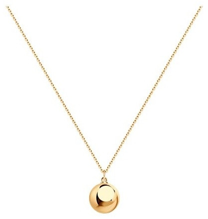 Колье Diamant 93-170-01485-1_40 длина 40 см вес 3.44 г серебро, без вставок