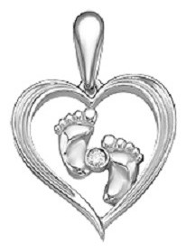 Подвеска ВОЗНЕСЕНСКИЙ ЮЗ 13-0321 топ вес 1.51 г серебро, фианит, фото 1