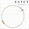 Браслет Эстет 01Б113124 длина 17 см, вес 1.81 г золото, плетение якорное, фото 2