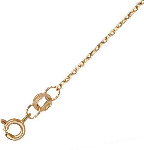 Цепь ЭСТЕТ 1093019_ZE0000017 длина 45 см, вес 1.73 г золото, плетение якорное, фото 1