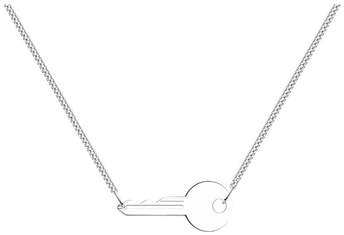 Колье SOKOLOV 94070453 длина 45 см вес 3.34 г серебро, без вставок, фото 1