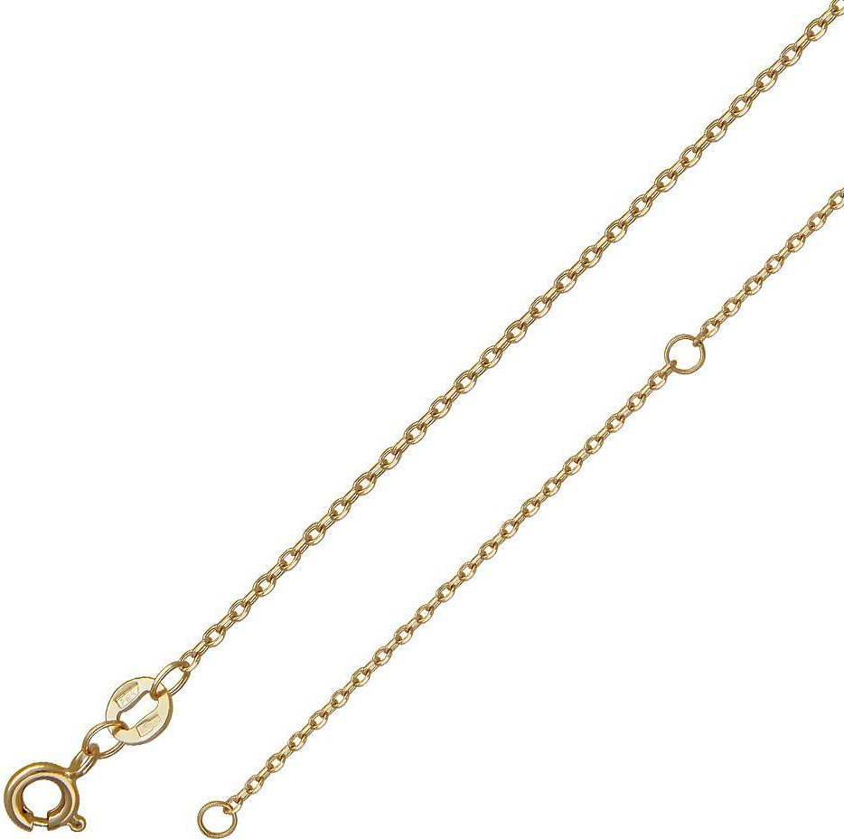 Цепь Эстет З01Ц7100235RЭ длина 40 см, вес 1.64 г золото, плетение якорное, фото 1