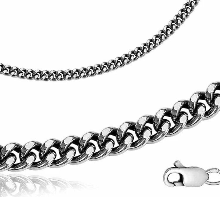 Цепь Красная пресня СПГ12К длина 65 см, вес 29 г серебро, плетение панцирное, фото 1